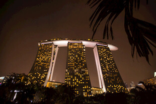 新加坡滨海湾金沙夜景