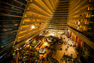 豪华酒店大堂内部景观