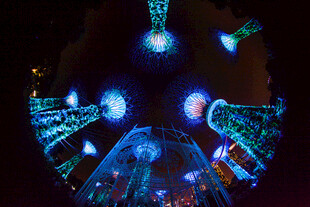 梦幻炫彩灯光装饰场景