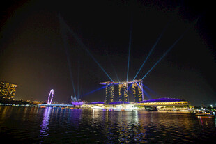 新加坡滨海湾璀璨夜景