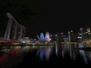 新加坡滨海湾璀璨夜景