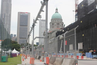 新加坡城市建设施工场景