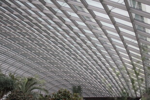 现代风格的金属网格屋顶