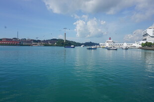 海滨城市美丽海景风光