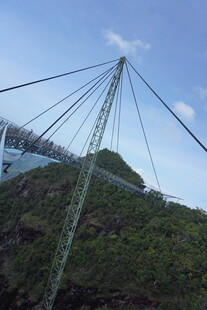 高山上的输电塔