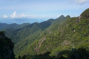 山峦叠翠的壮美自然景观