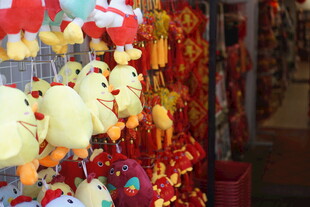 可爱毛绒玩具挂饰展示