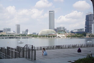 新加坡城市滨水景观风光