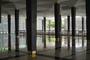 现代室内柱廊空间景观