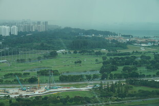 城市绿地景观俯瞰图