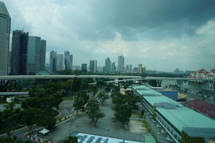城市景观下的阴天景象