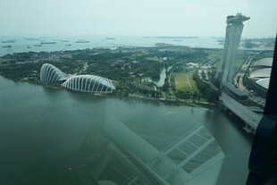 新加坡城市景观鸟瞰图