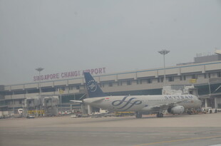 机场停机坪上的飞机