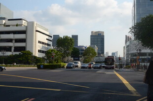 城市街道交通景象