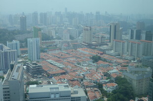 新加坡城市景观俯瞰