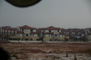 在建别墅区景观