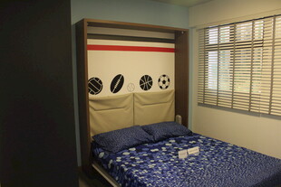 简约风卧室床铺展示