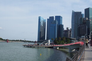 新加坡城市滨水风光