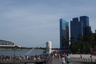 新加坡滨海湾城市景观