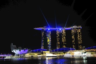 新加坡滨海湾璀璨夜景