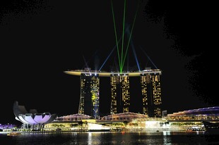 新加坡滨海湾璀璨夜景