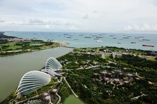 新加坡滨海湾美丽景观