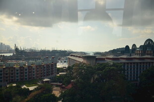 城市远景风光俯瞰图