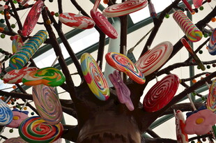 多彩创意树枝装饰艺术品