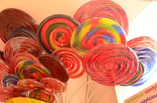 多彩螺旋棒棒糖展示