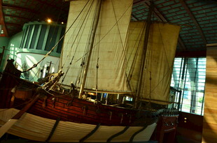 古代帆船模型展示