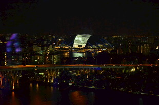 悉尼夜景璀璨的城市风光