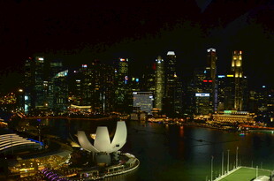 新加坡滨海湾璀璨夜景