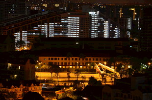 悉尼夜景中的璀璨建筑