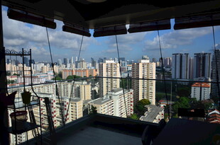 城市高楼景观全景视野