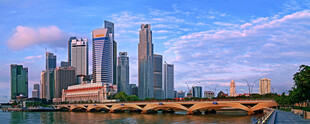 新加坡城市天际线景观