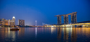 新加坡滨海湾璀璨夜景