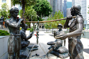 街头音乐主题雕塑