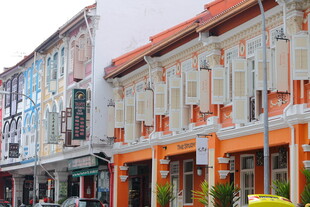 多彩欧式风格街边建筑 新加坡