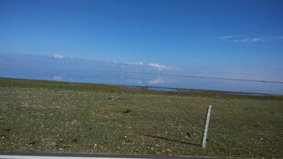 草原风光 广阔蓝天与绿野