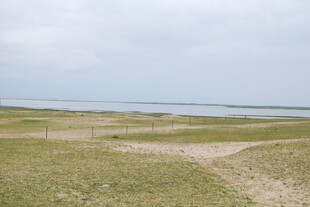 广袤草原边的宁静水域