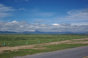 公路旁的开阔自然景观