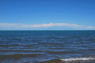 广阔海景 蔚蓝大海与天际