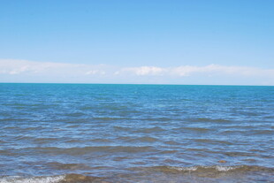 广阔蔚蓝大海的宁静景象