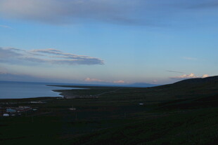 黄昏下的山海风光