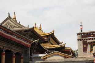 中式古建筑群的壮丽景观