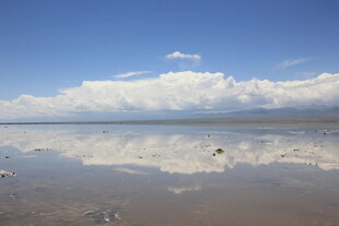 天空之镜般的美丽湖面