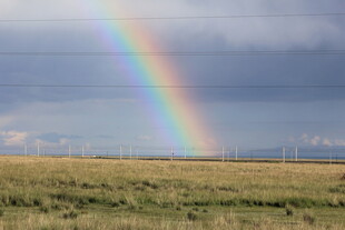 草原上的绚丽彩虹