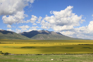 草原山峦间的壮丽风光
