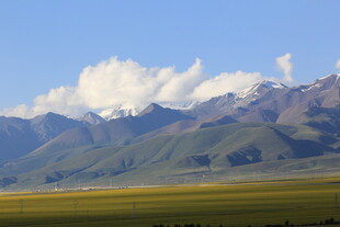 草原与远山的壮美风光