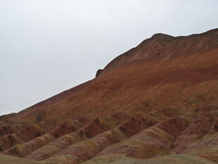 丹霞地貌山丘景观